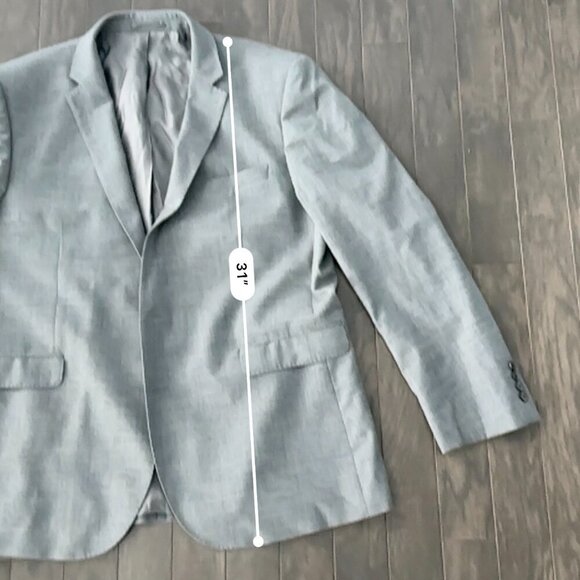 Grey John Lewis Men's Suit 48R Jacket 40R Pants - Picture 6 of 16